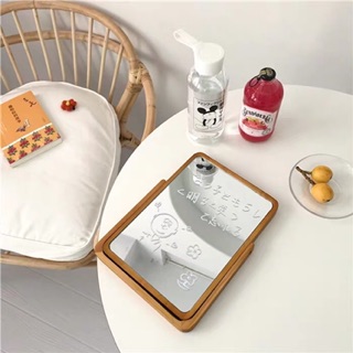 ~ GƯƠNG ĐỂ BÀN KHUNG GỖ STYLE HÀN QUỐC