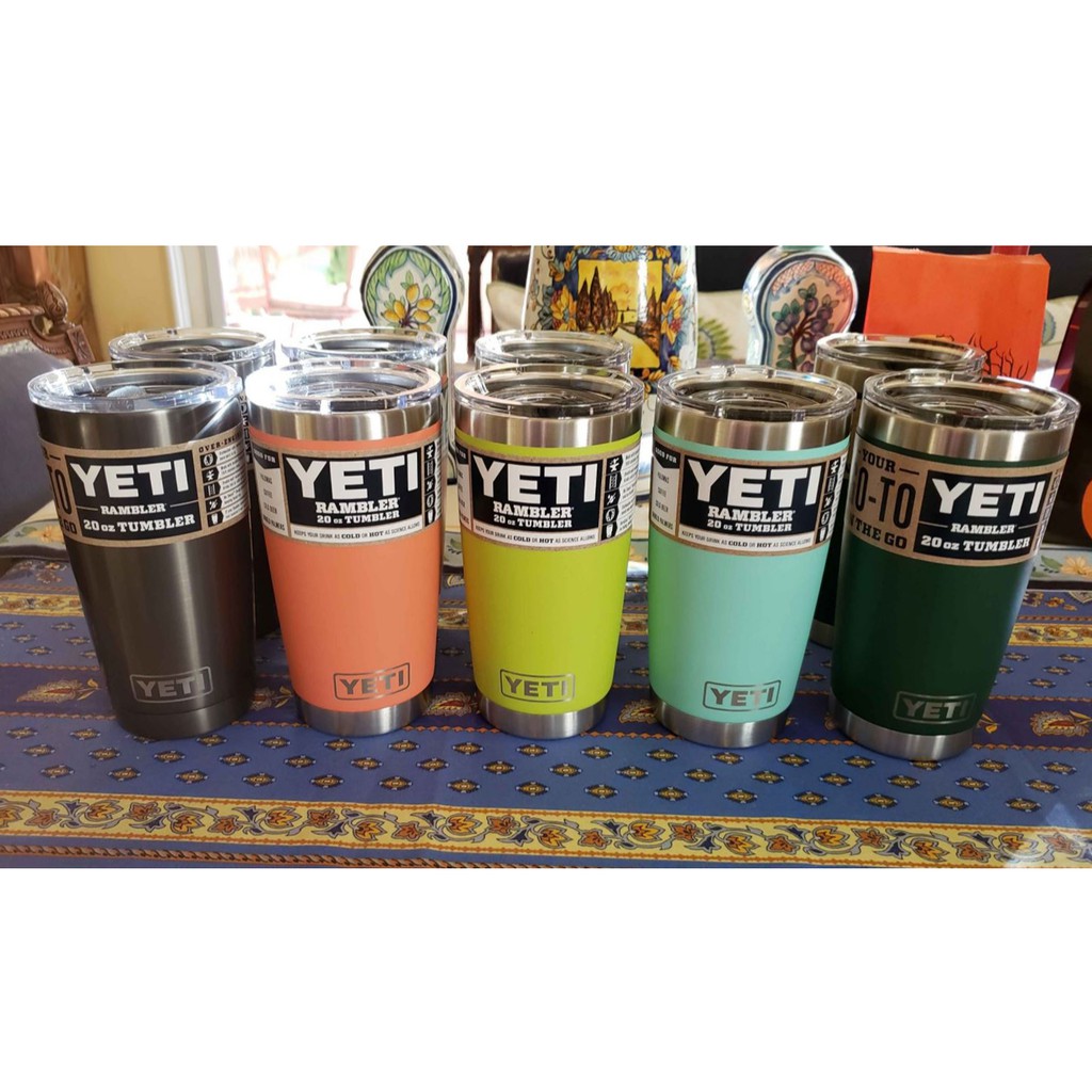 Ly giữ nhiệt YETI 20oz +Nắp Magslider (600 ml) - Nhiều màu - Stainless Steel/Thép không gỉ cao cấp- Auth Bill Mĩ