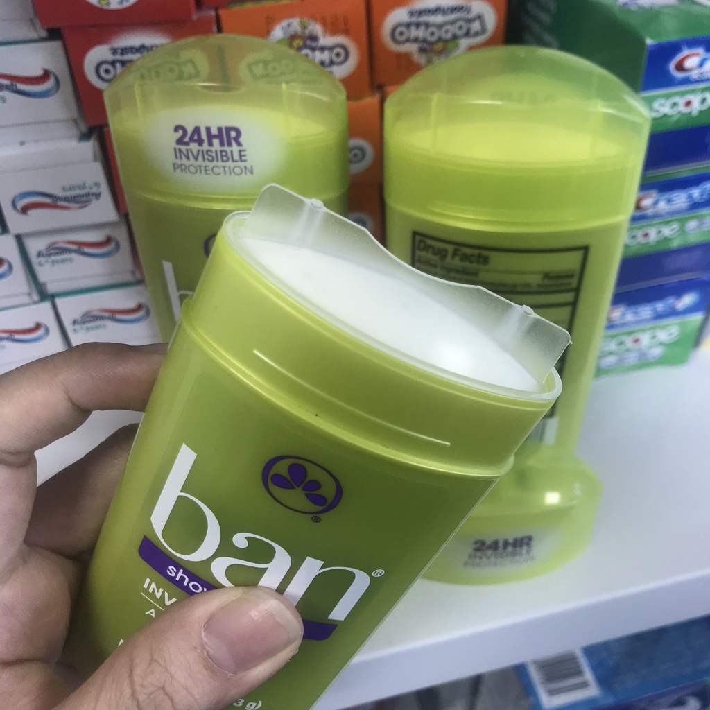 Lăn khử mùi hôi nách BAN Invisible Solid Antiperspirant Deodorant - Lăn nách Ban 73g