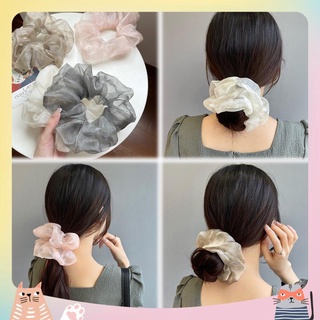 Buộc tóc cột tóc Scrunchies size siêu to gấp đôi nữ tính siêu xinh [3.9]