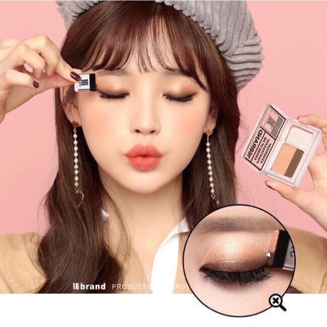 Phấn mắt siêu mịn sixteen eye 16 brand