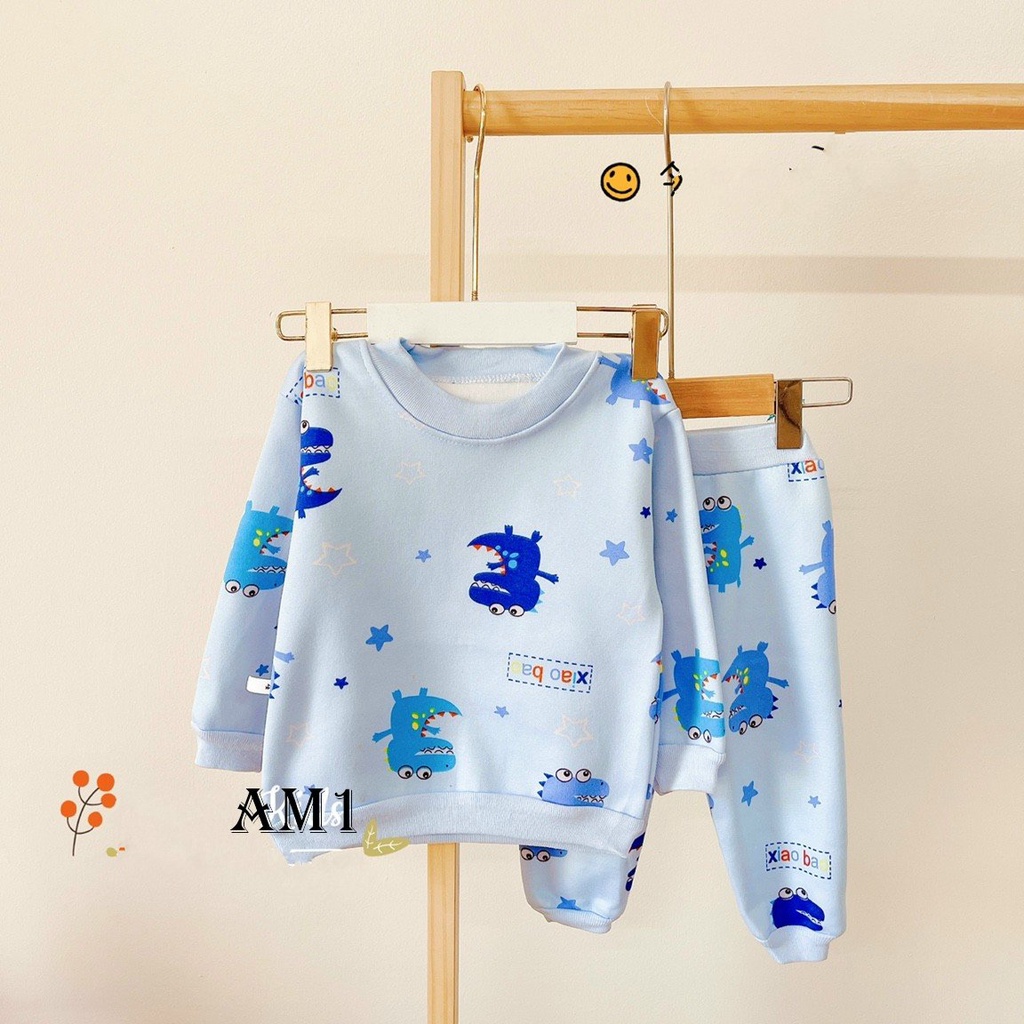 Đồ bộ quần áo dài tay cho bé chất nỉ bông AM819 TTR131 TTR132