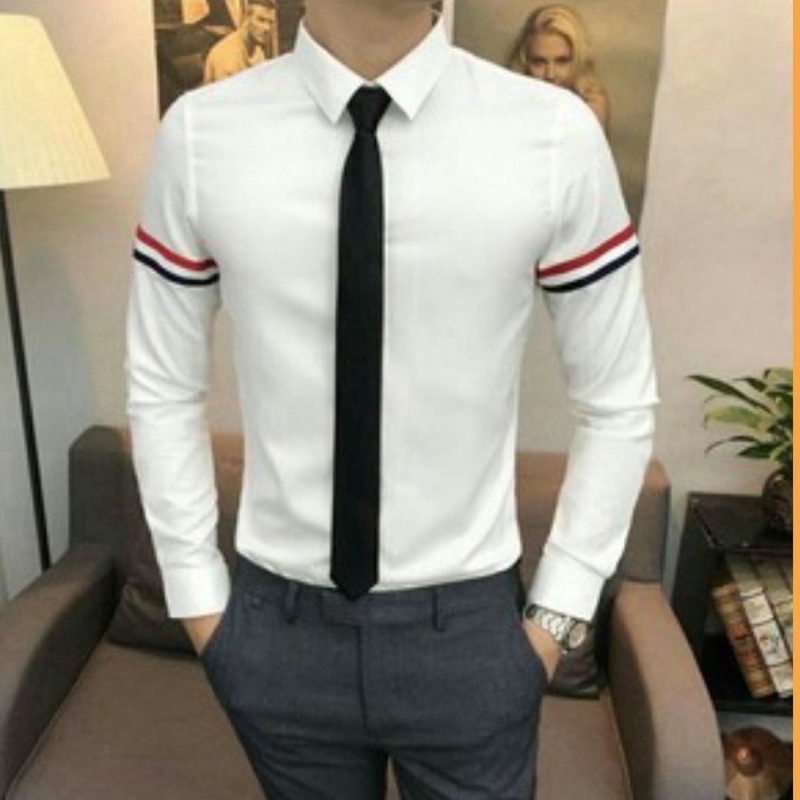 Áo Sơ Mi Nam Kẻ Ngang Tay  Siêu Đẹp Nam Tính, Thanh Lịch, Sang Trọng M01 | BigBuy360 - bigbuy360.vn