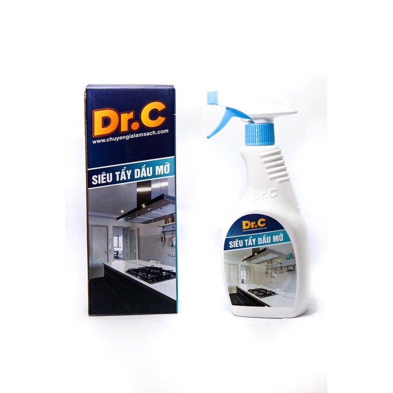 Tẩy dầu mỡ nhà bếp, siêu tẩy dầu mỡ DR.C tẩy mọi loại dầu mỡ cứng đầu, vệ sinh bếp siêu tốc - 500ML