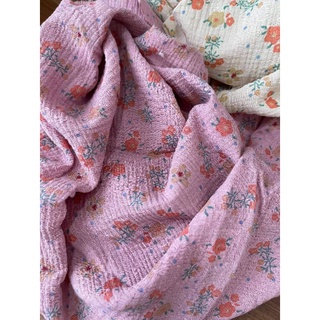 vải xô muslin hoa