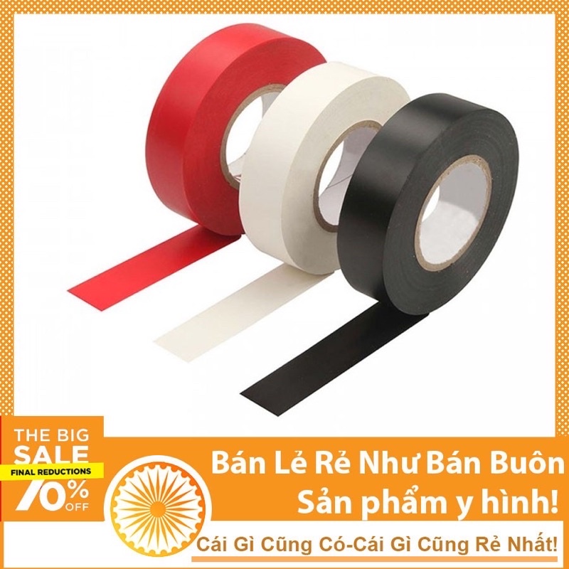 COMBO 10 CUỘN 20y BĂNG DÍNH ĐIỆN NANO HÀNG CÔNG TY.DẺO DAI NHIỀU KEO DÍNH