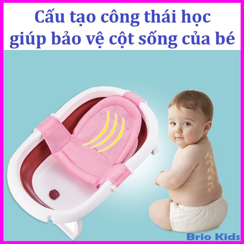 Lưới Tắm Sơ Sinh Cho Em Bé, phù hợp với nhiều loại chậu tắm hiện nay.
