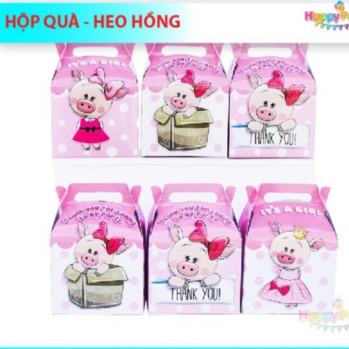 [Mã LIFE1003ALL giảm 10% đơn 50K] Hộp Quà Cảm Ơn, Hộp Quà Giấy Trang Trí Bàn Tiệc Sinh Nhật