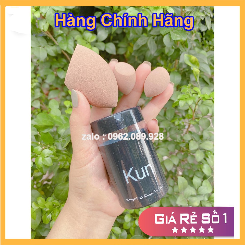 Mút Tán Nền Kun Cao Cấp Đi Kèm 2 Mút Nhỏ Tán Phấn Mắt Bride Care