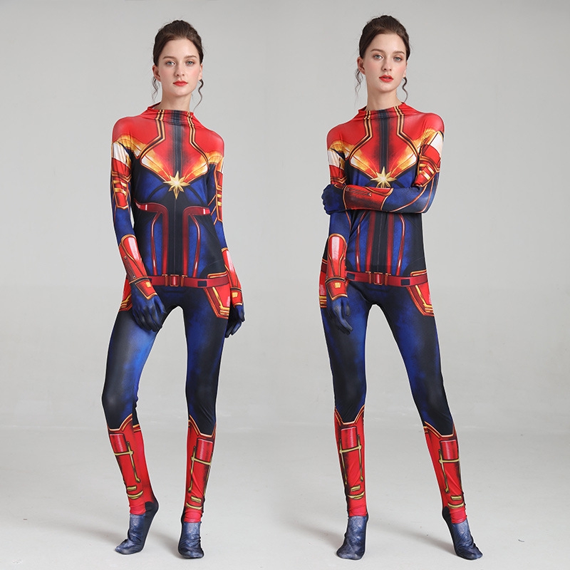 Trang Phục Hóa Trang Halloween Nhân Vật Captain Marvel