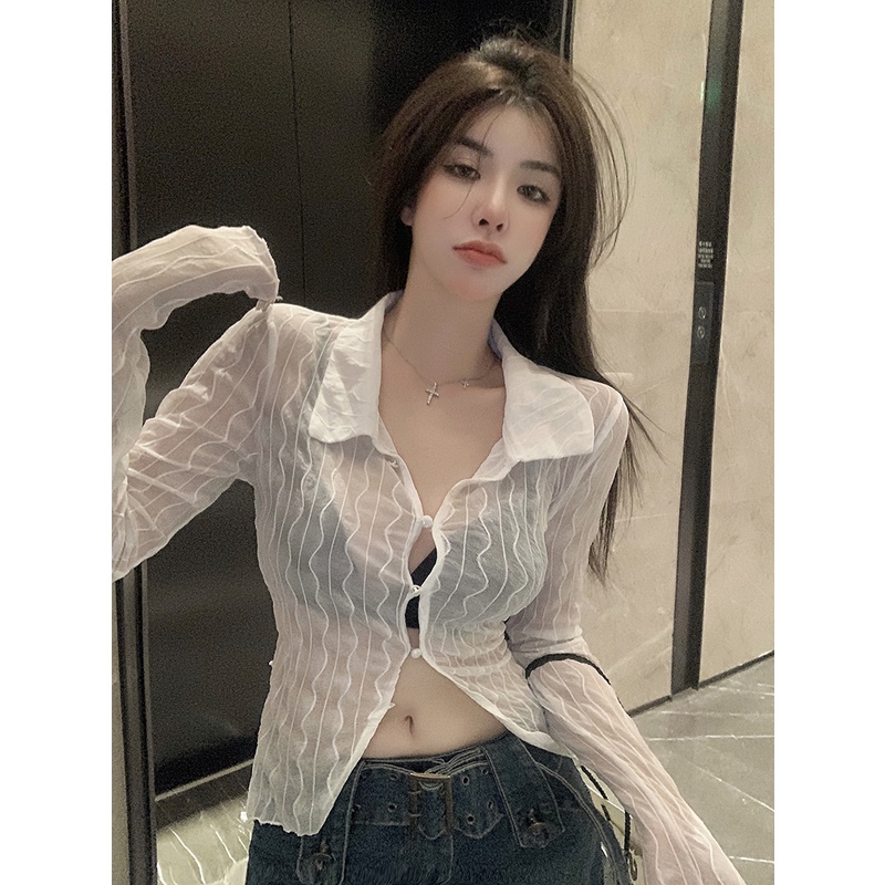 Cocory vn Áo Sweater Dệt Kim Tay Dài Chống Nắng Phong Cách Vintage Thời Trang Cho Nữ