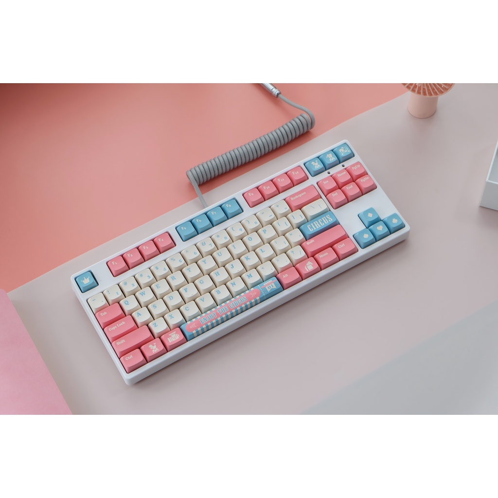 Bàn Phím Cơ 141 Phím Circus Keycap XDA PBT Dye Sub Keycaps Phù Hợp Cho 64/87/104/980.etc