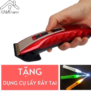 Tông đơ cắt tóc  điện Kemei ❤️Tặng Lấy ráy tai❤️ cho trẻ em bé và người già cắt lông chó mèo thú cưng