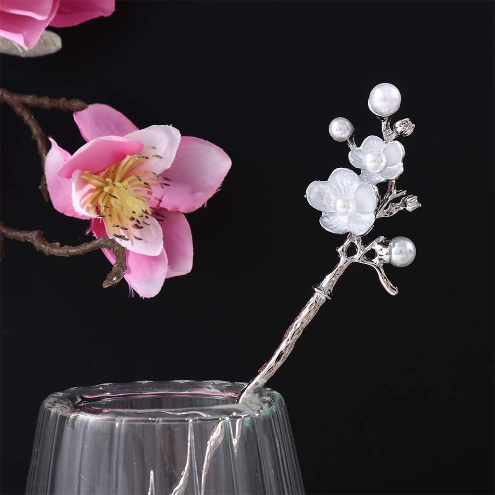 Trâm Cài Tóc Hình Hoa Mận Phong Cách Hanfu Đơn Giản Cho Nữ