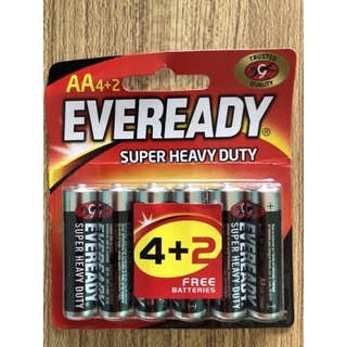 Combo vỉ 6 viên pin AA -AAA EVEREADY