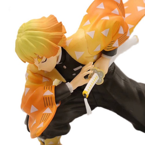 Mô hình Zenitsu tư thế chiến đấu,thanh gươm diệt quỷ, mô hình kimetsu no yaiba, figure anime kimetsu no yaiba