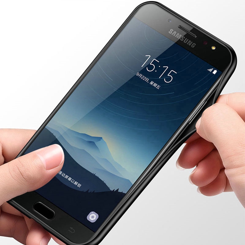 Ốp điện thoại kính cường lực cứng chống sốc cho Samsung Galaxy J7 J3 J5 Pro Prime | BigBuy360 - bigbuy360.vn