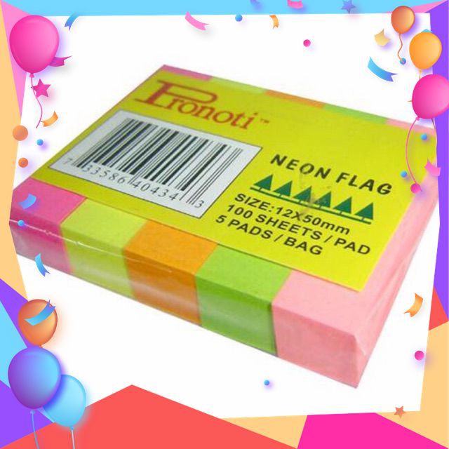 Giấy Note Pronoti 5 màu dạ quang (๖ۣۜTốt nhất -๖ۣۜRẻ nhất)