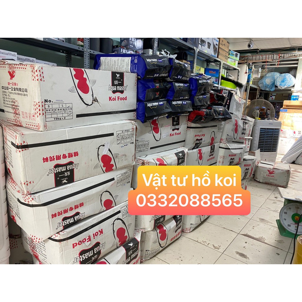 Thức ăn cá koi,cám cho Koi Aquamaster bao 5kg-hàm lượng đạm tốt và cân đối