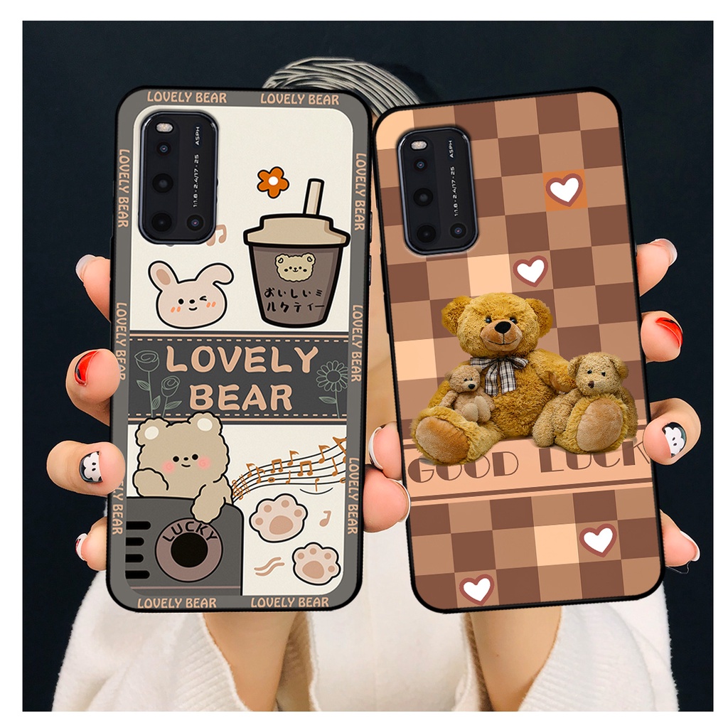 Ốp lưng Vivo V19 in hình gấu bear dễ thương, bền đẹp