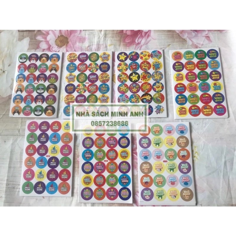 STICKER KHEN THƯỞNG 10 TỜ (6 mẫu)