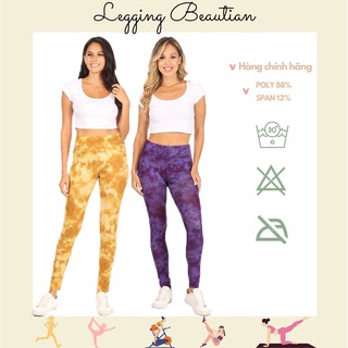Quần tập nữ legging BEAUTIAN hoạ tiết TIE DYE siêu đẹp, tập yoga, tập gym, đạp xe , chạy bộ có BIG SIZE
