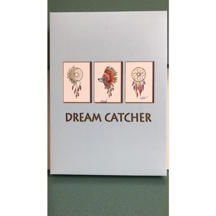 Đèn LED Vòng bắt giấc mơ Dreamcatcher Freeship Phụ kiện trang phí phòng ngủ Chuông gió treo cửa có lông vũ trang trí