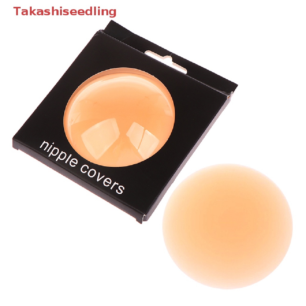 Cặp Miếng Silicone Dán Ngực Hình Tròn Vô Hình Tái Sử Dụng Tiện Lợi