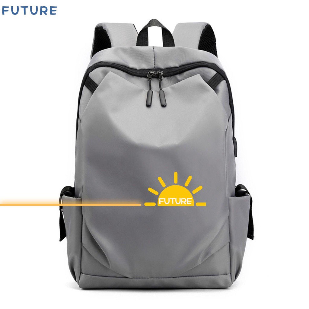 FUTURE New Laptop Backpack Fashion USB charging School Bag Travel Waterproof 14 inch Men Boys Large/Multicolor