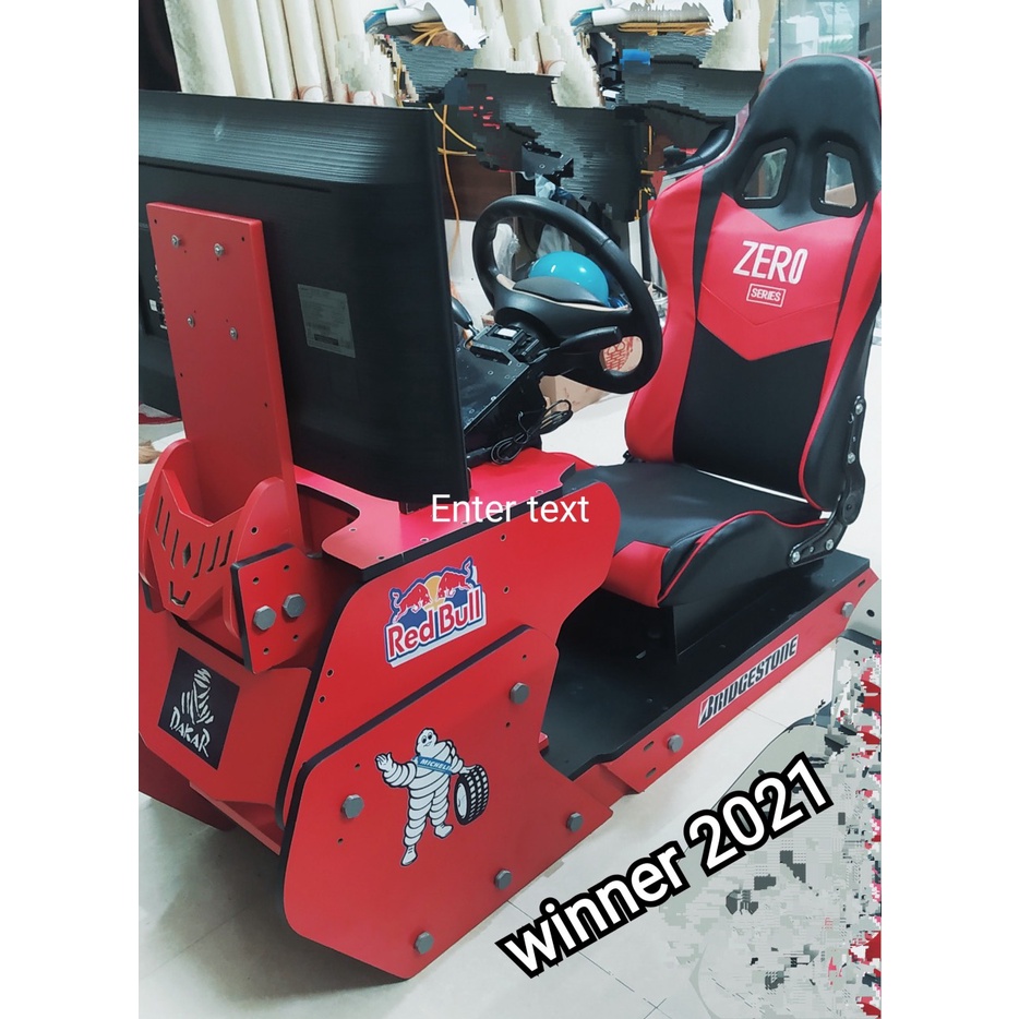 Bộ vô lăng chơi game, học lái xe kèm cabin Winner