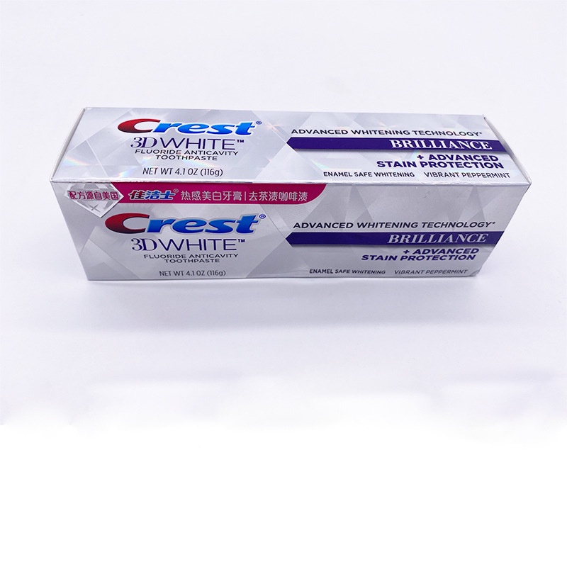 Kem đánh răng Crest 3D Brilliance làm trắng răng tiên tiến vị bạc hà sôi động bản Trung - Mỹ