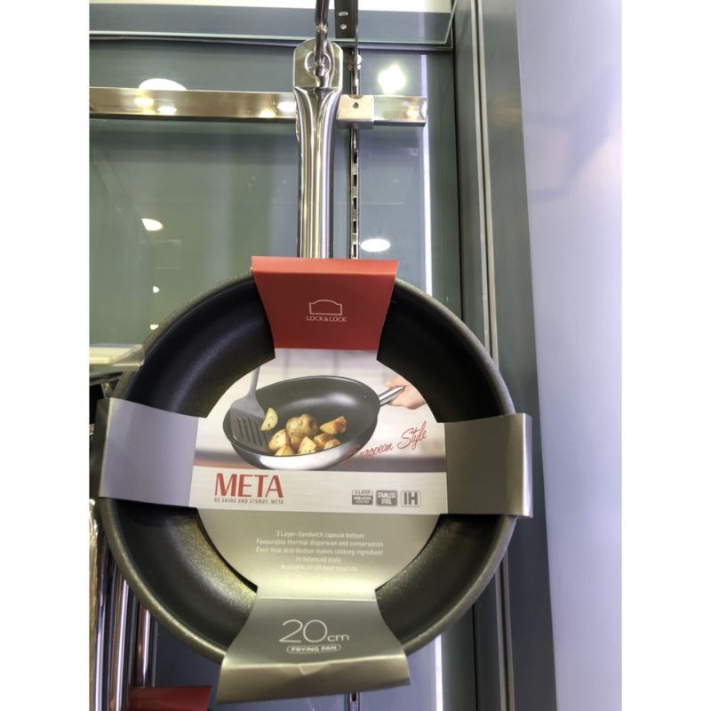 Chảo chống dính lòng sâu đáy từ  Meta lock&lock công nghệ Đức