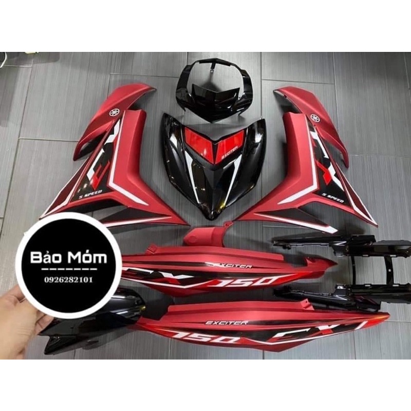 Dàn áo Exciter 150 đỏ nhám tem Y15zr