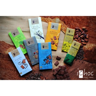 Socola thuần chay hữu cơ iChoc - Almond orange