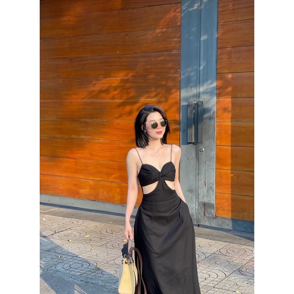 ĐẦM MAXI CUT EO VÁY CUT OUT XOÈ 2S💕GIMI