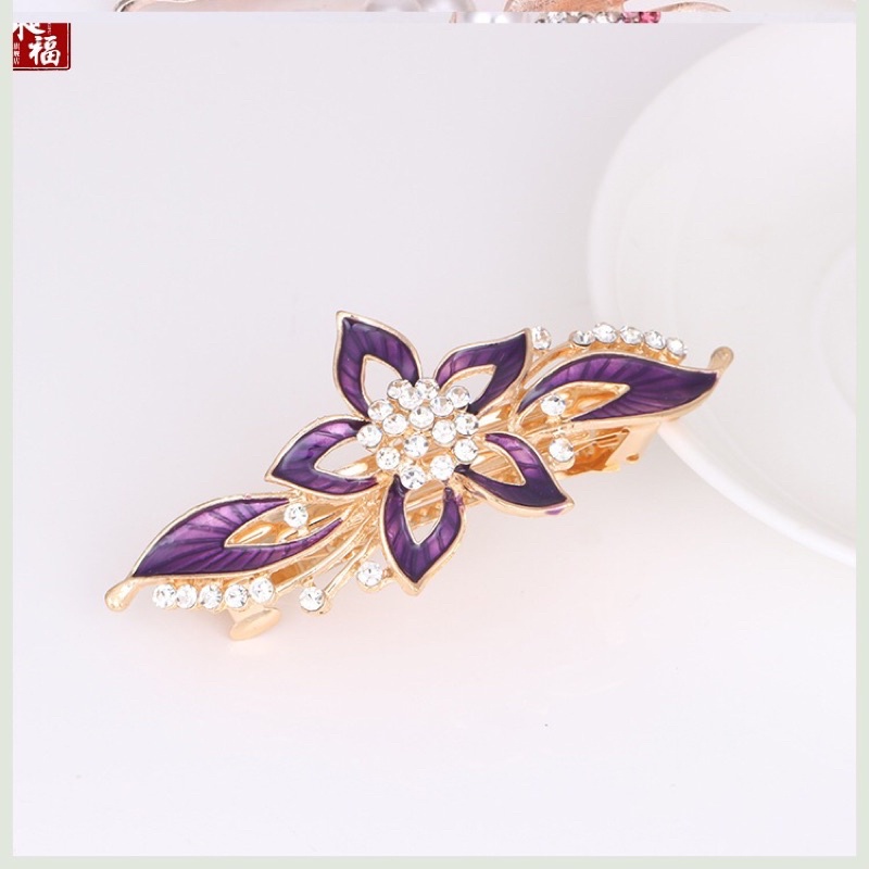 Kẹp đuôi tóc đính đá siêu bền đẹp cho nữ