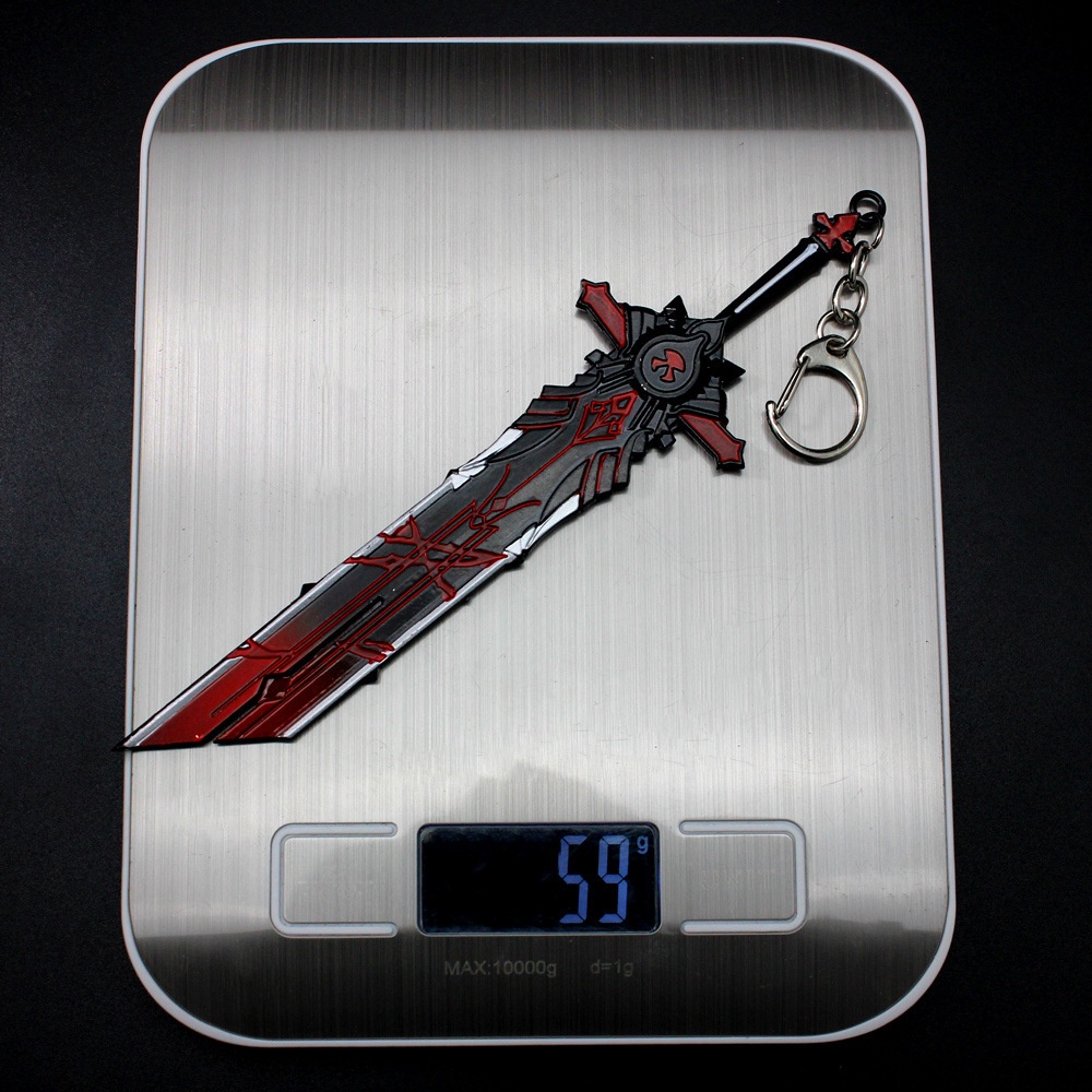 Mô hình móc khóa vũ khí Genshin Impact "Đường cùng của sói - Wolf's Gravestone"