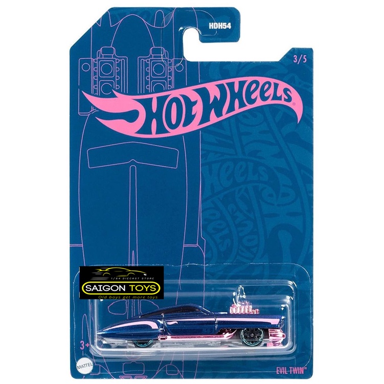 Xe mô hình Hot Wheels 54th  Anniversary Pearl & Chrome - Phiên bản  kỷ niêm 54 năm Hot Wheels