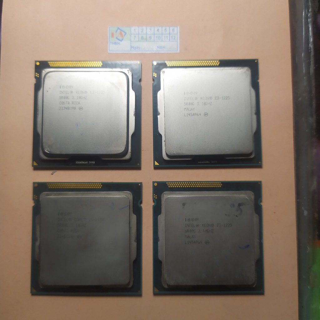 CPU Xeon  E3 - 1225 , 3.1Ghz  turbo 3.4Ghz  socket 1155