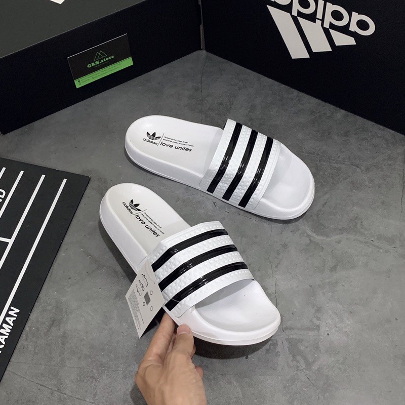 DÉP ADIDAS Adilette Trắng - HÀNG XỊN - FULL BOX dép bánh mì