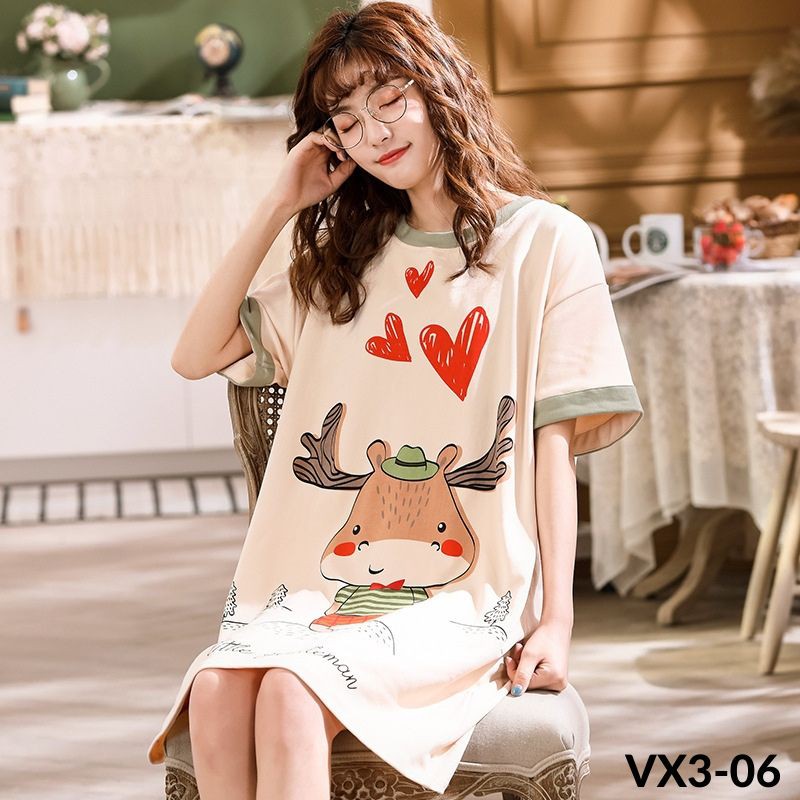 [XẢ KHO 3 NGÀY] VÁY NGỦ COTTON FORM RỘNG HÀNG QUẢNG CHÂU CÓ SẴN | WebRaoVat - webraovat.net.vn