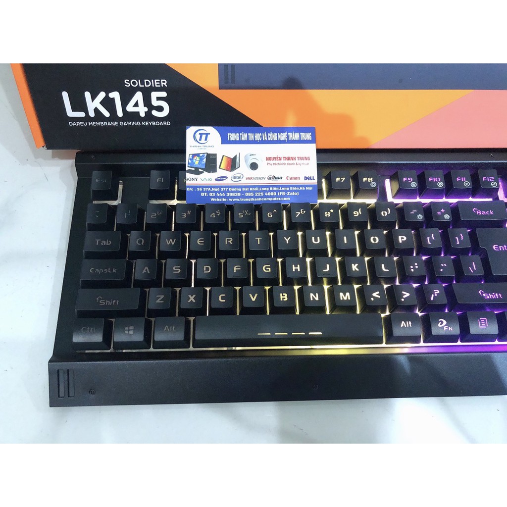 Bàn phím giả cơ Dareu LK145 Gaming (USB , có led) - Bảo hành Chính hãng 12 tháng