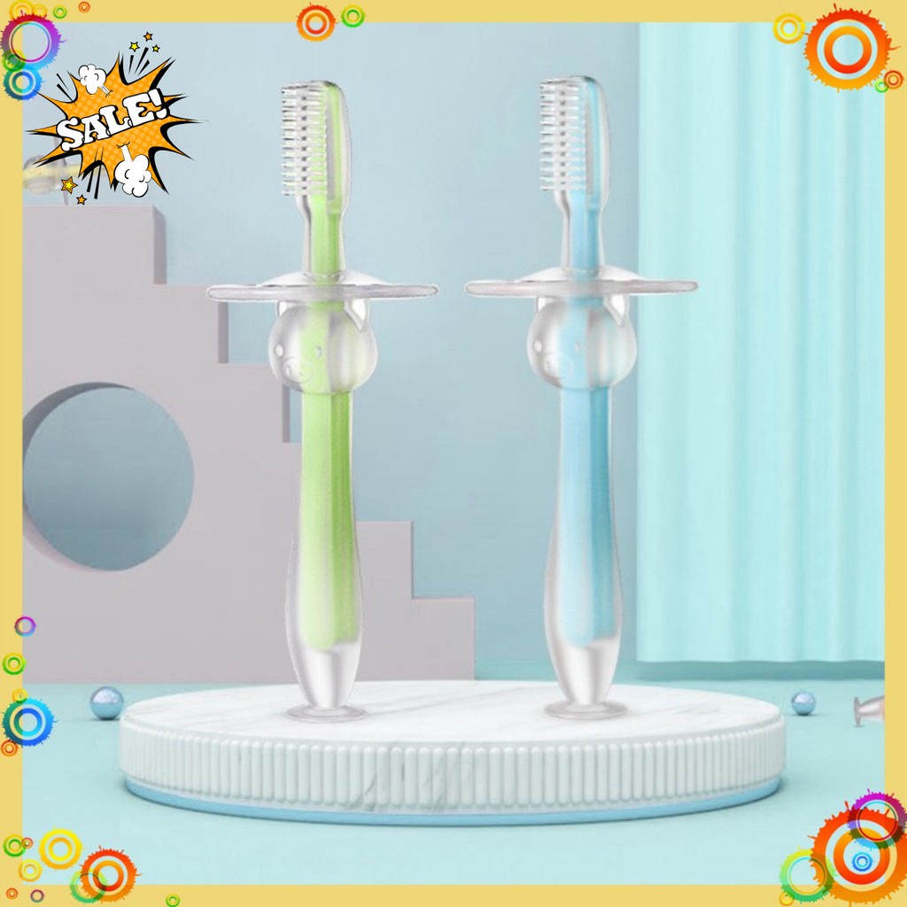 Bàn chải tập đánh răng an toàn cho bé