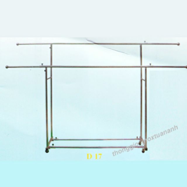 Sào phơi inox 2 tầng tăng giảm chiều dài từ 1m4 đến 2m