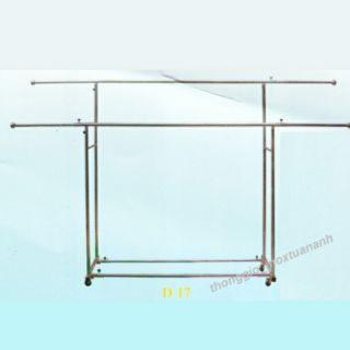 Sào phơi inox 2 tầng tăng giảm chiều dài từ 1m4 đến 2m