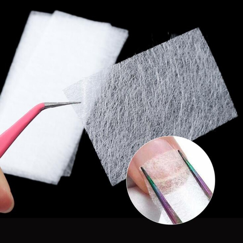 10/20 Tấm lụa sợi thủy tinh nối dài móng tay sắc dùng để làm nail Sợi Thủy Tinh Lụa Không Giấy Dùng Nối Dài Móng
