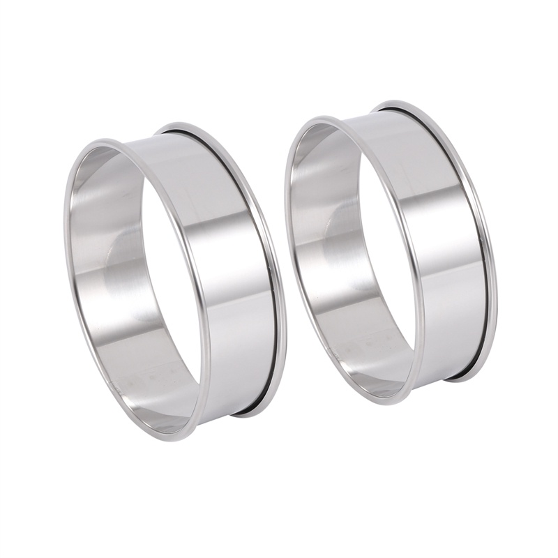 Khuôn Làm Bánh Tart Tròn Bằng Thép Không Gỉ 12 Ngăn