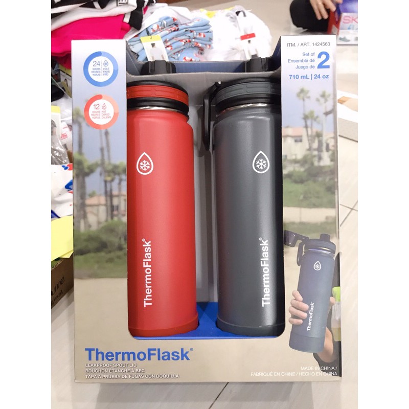 [Hàng xách tay Mỹ_có sẵn] Bình giữ nhiệt ThermoFlask (24oz/710ml)