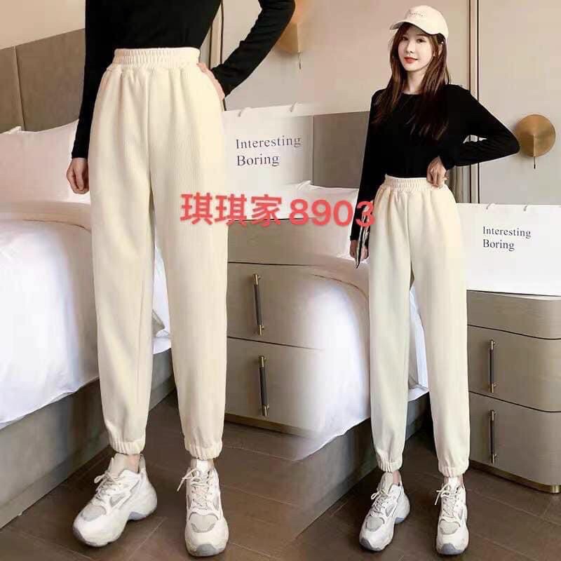 Quần Jogger chất Len Tăm