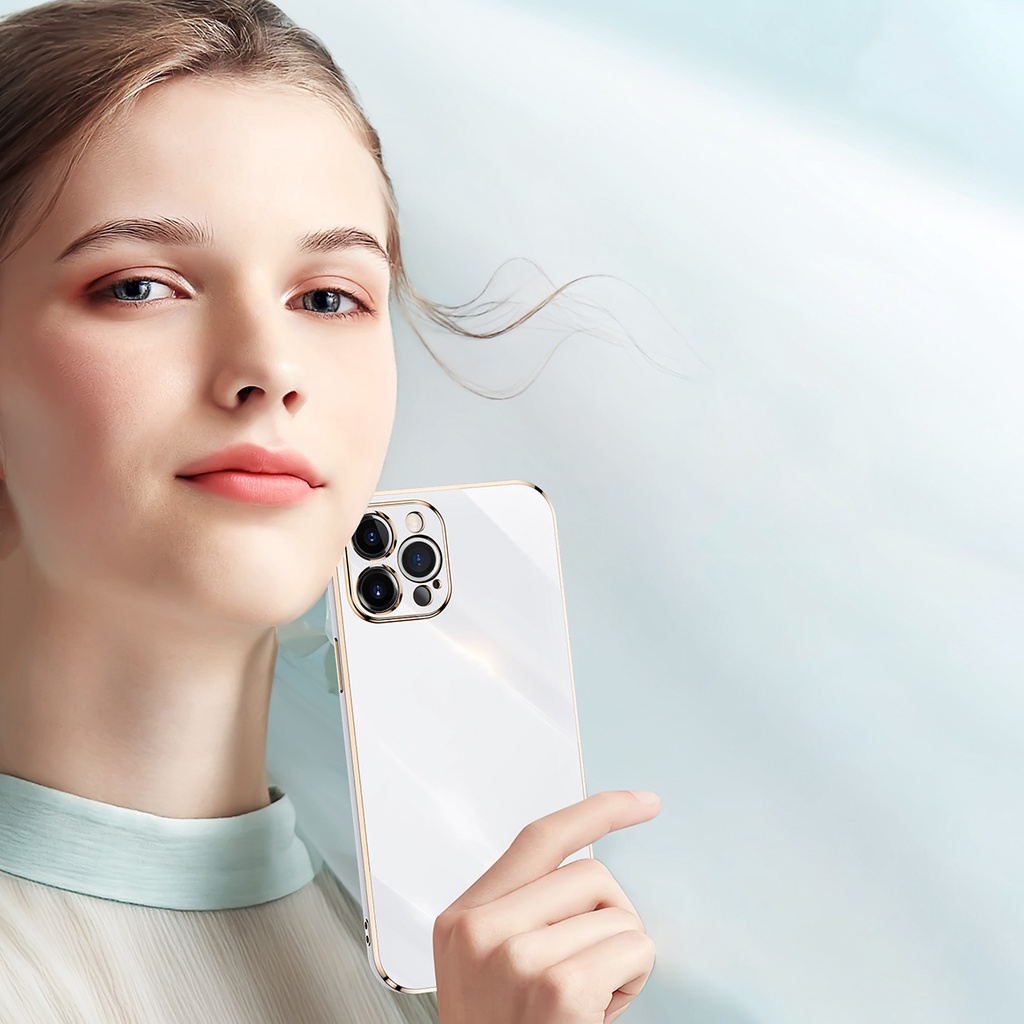 Ốp điện thoại Lenuo tpu mềm chống sốc mạ điện 6D sang trọng thích hợp cho iPhone 13 12 Pro Max 13 mini